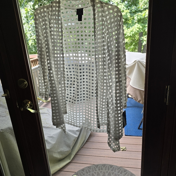 Clara Sun Woo perforated draped cardigan - Picture 6 of 7